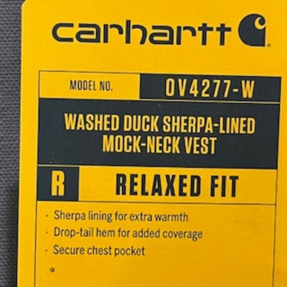 NEW Carhartt Gray Sherpa Lined Relaxed Fit Barn Vest Women’s Sz XXL NWT - Picture 7 of 13